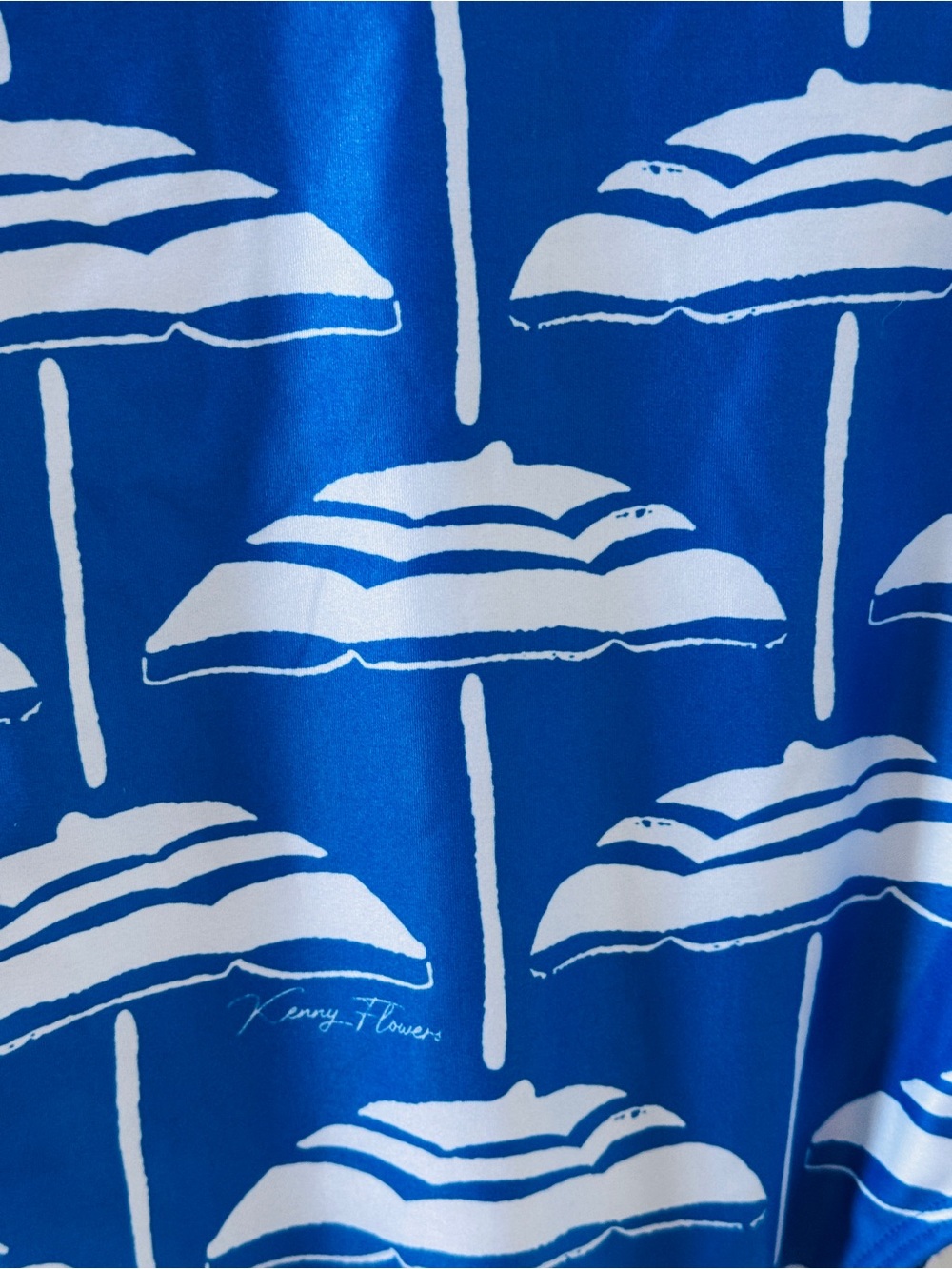 Watercolors Kenny Flowers Blue White The Fontelina OnePiece underwire Swimsuit L - Picture 7 of 14
